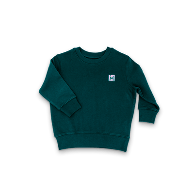 Sweatshirt FULL HEARTS - Dark Green