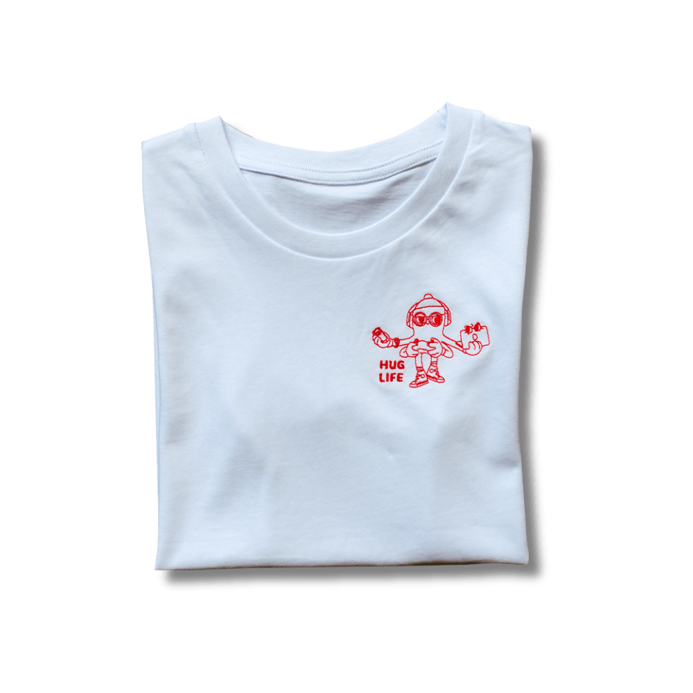 T-Shirt THEO - White / Red
