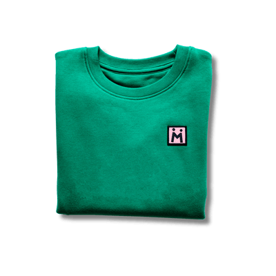 Sweatshirt HEARTS - Green